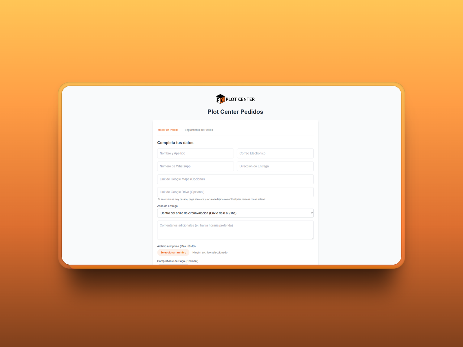 Delivery Plot - Sistema de Pedidos