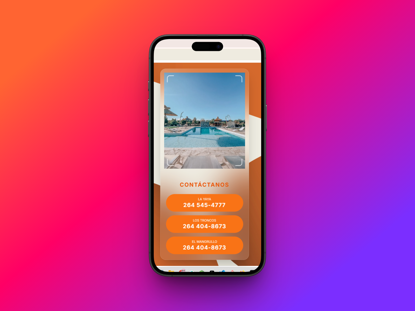 Cabañas Albardón Landing Page