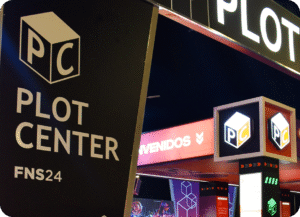 Detalle de la estructura del stand de Plot Center