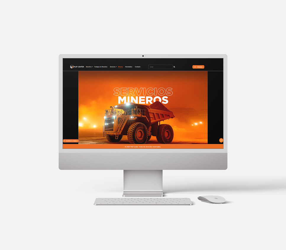Presentación de un proyecto de diseño web de Plot Center