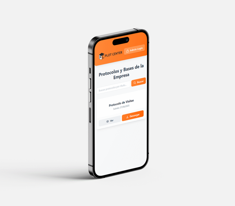 Protocolos y Bases de la Empresa en un celular