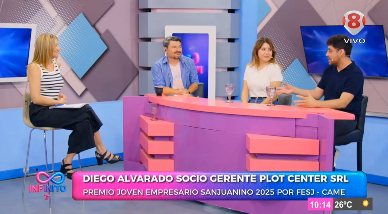 Plot Center en el aire: Diego y Magali llevaron nuestra historia a Canal 8